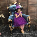 With Hat 2019 New Children Kids Clothing Frock Designs Baby Girl Birthday Party Wear Tulle Flower Girl Halloween Girl Party Dres